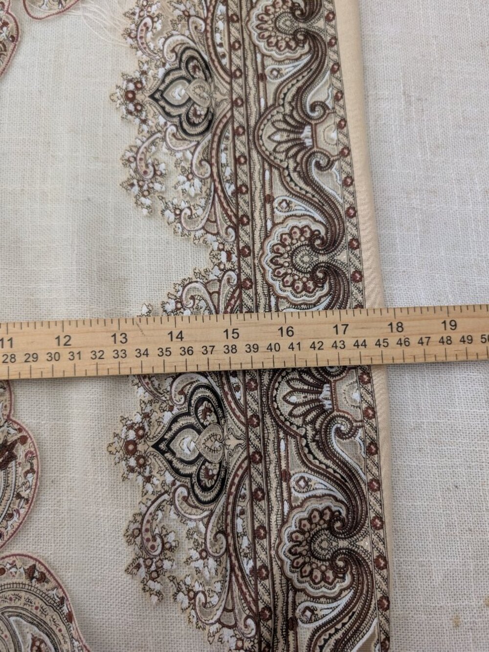 Partially Sheer Beige Brown Scarf with Sparkles - Picture 4 of 4